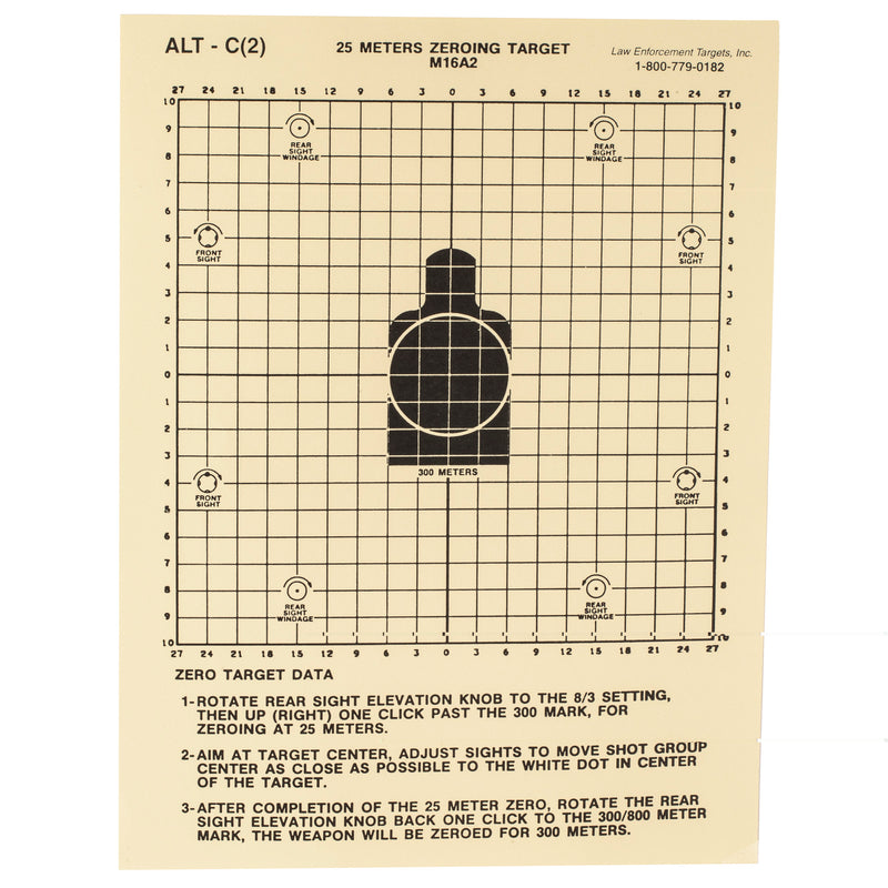 Action Target 25 Meters Dod M16a2 100pk