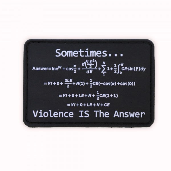 Violence is the Answer PVC Patch
