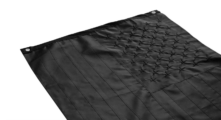 3'x5' Black Embroidered American Flag Hand Sewn – RE Factor Tactical