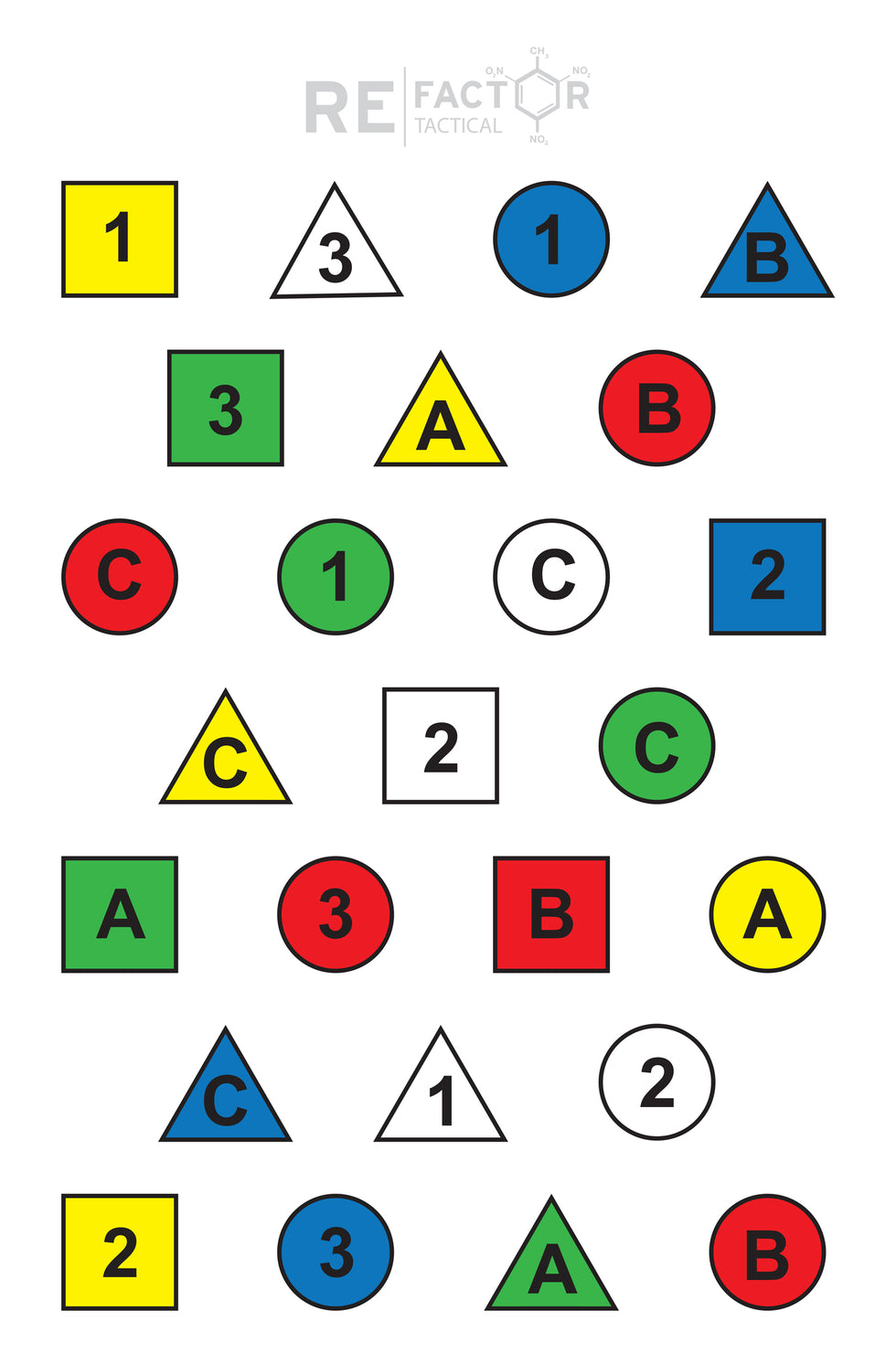 Paper Targets – RE Factor Tactical