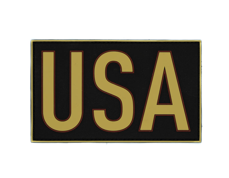 Gold & Black USA Patch – RE Factor Tactical