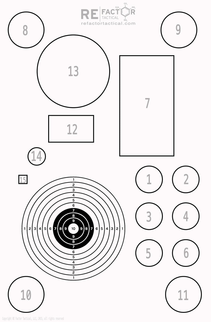 Keyhole Target Shooting Targets Clear Out Sale – RE Factor Tactical