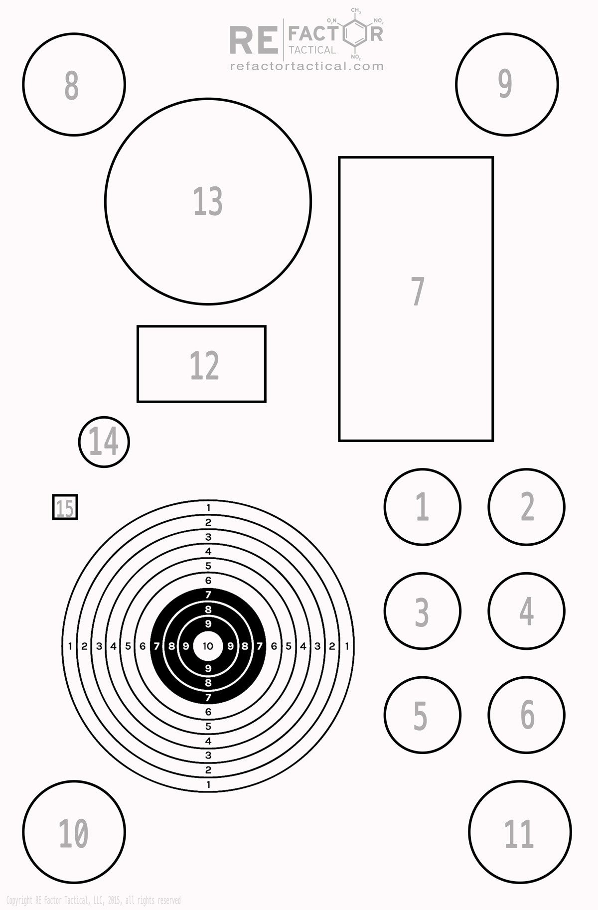 Sharp Shoot Target Sharpshooter Target Bundle – RE Factor Tactical